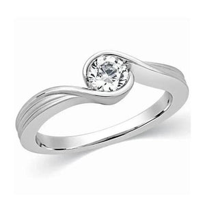 Designer Solitaire Platinum Ring for Women JL PT 314