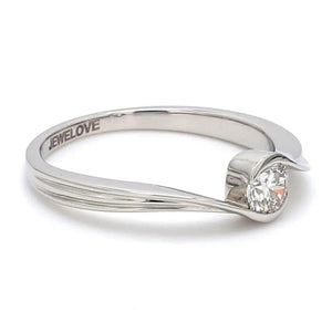 Designer Solitaire Platinum Ring for Women JL PT 314