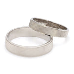 Load image into Gallery viewer, Designer Textured Platinum Couple Rings JL PT 1109
