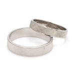 Load image into Gallery viewer, Designer Textured Platinum Couple Rings JL PT 1109
