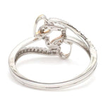 Load image into Gallery viewer, Designer Triple Heart Platinum Ring Multicolor Gold with Diamonds JL PT 556
