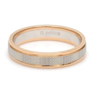 Designer Unisex Platinum & Rose Gold Couple Rings JL PT 1121