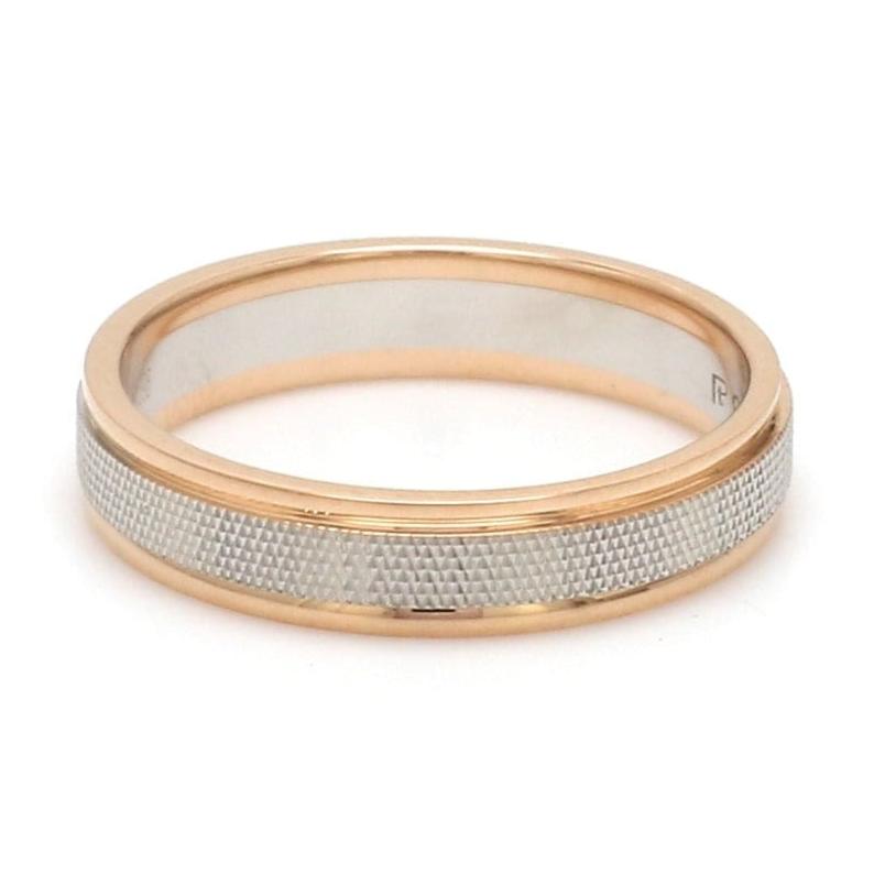 Designer Unisex Platinum & Rose Gold Couple Rings JL PT 1121