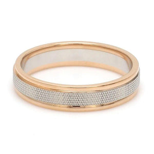 Designer Unisex Platinum & Rose Gold Couple Rings JL PT 1121