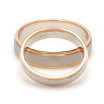 Load image into Gallery viewer, Designer Unisex Platinum &amp; Rose Gold Couple Rings JL PT 1121
