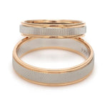 Load image into Gallery viewer, Designer Unisex Platinum &amp; Rose Gold Couple Rings JL PT 1121
