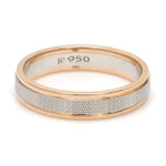 Load image into Gallery viewer, Designer Unisex Platinum &amp; Rose Gold Couple Rings JL PT 1121
