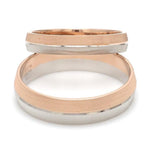 Load image into Gallery viewer, Designer Unisex Platinum &amp; Rose Gold Couple Rings JL PT 1150
