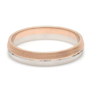 Designer Unisex Platinum & Rose Gold Couple Rings JL PT 1150