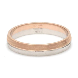 Designer Unisex Platinum & Rose Gold Couple Rings JL PT 1150