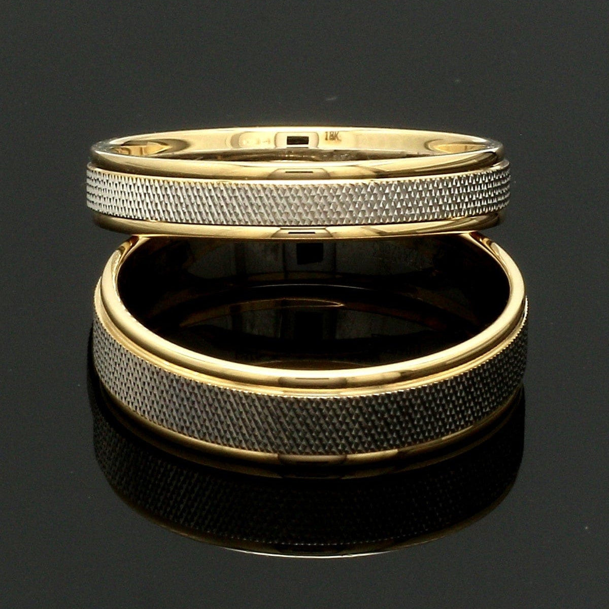 Designer Unisex Platinum & Yellow Gold Couple Rings JL PT 1121-A