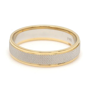 Designer Unisex Platinum & Yellow Gold Couple Rings JL PT 1121-A