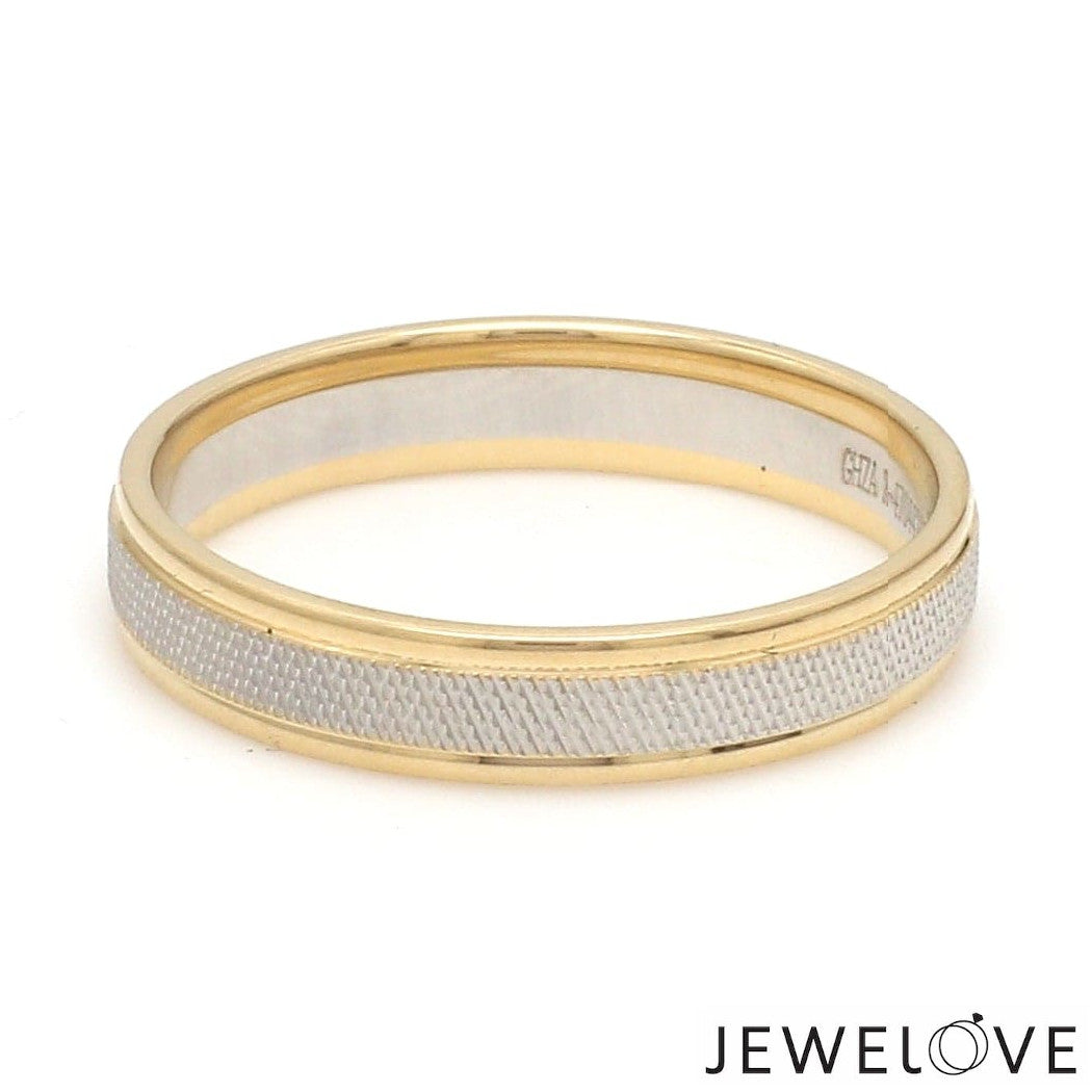 Designer Unisex Platinum & Yellow Gold Couple Rings JL PT 1121-A