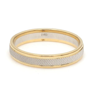 Designer Unisex Platinum & Yellow Gold Couple Rings JL PT 1121-A