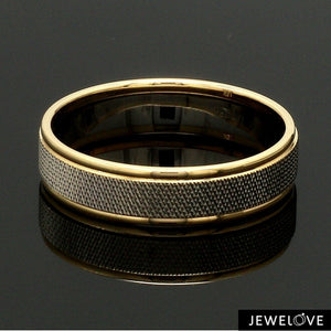 Designer Unisex Platinum & Yellow Gold Couple Rings JL PT 1121-A