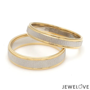 Designer Unisex Platinum & Yellow Gold Couple Rings JL PT 1121-A