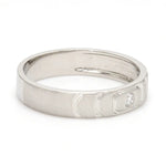 Load image into Gallery viewer, Designers Platinum Love Bands wth Hexagonal Grooves &amp; Diamonds JL PT 427
