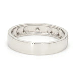 Load image into Gallery viewer, Designers Platinum Love Bands wth Hexagonal Grooves &amp; Diamonds JL PT 427
