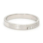 Load image into Gallery viewer, Designers Platinum Love Bands wth Hexagonal Grooves &amp; Diamonds JL PT 427
