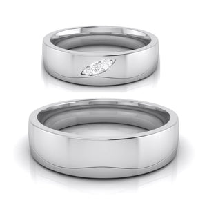 Diamond Platinum Love Bands JL PT R-8040