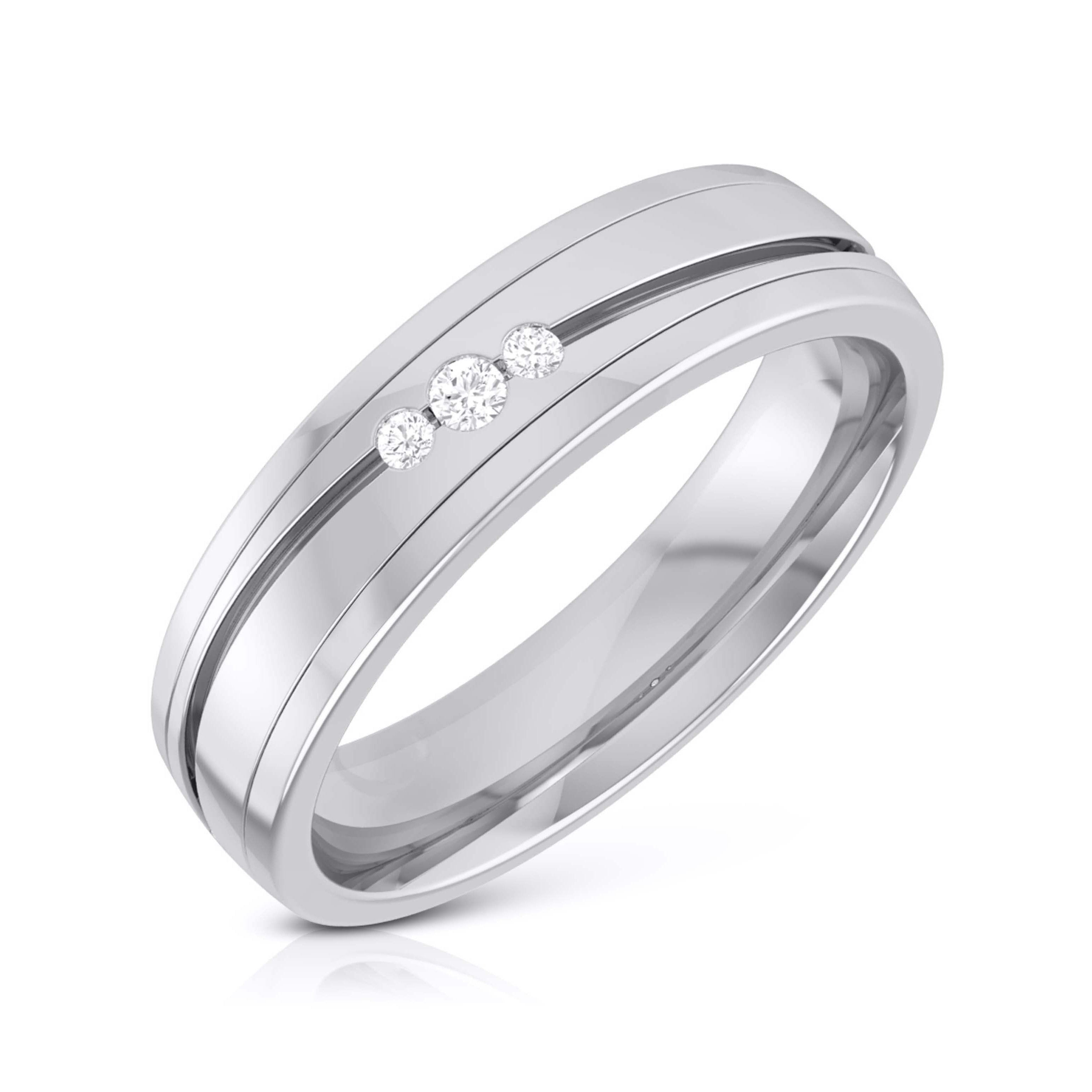 Diamond Platinum Love Bands JL PT R-8042