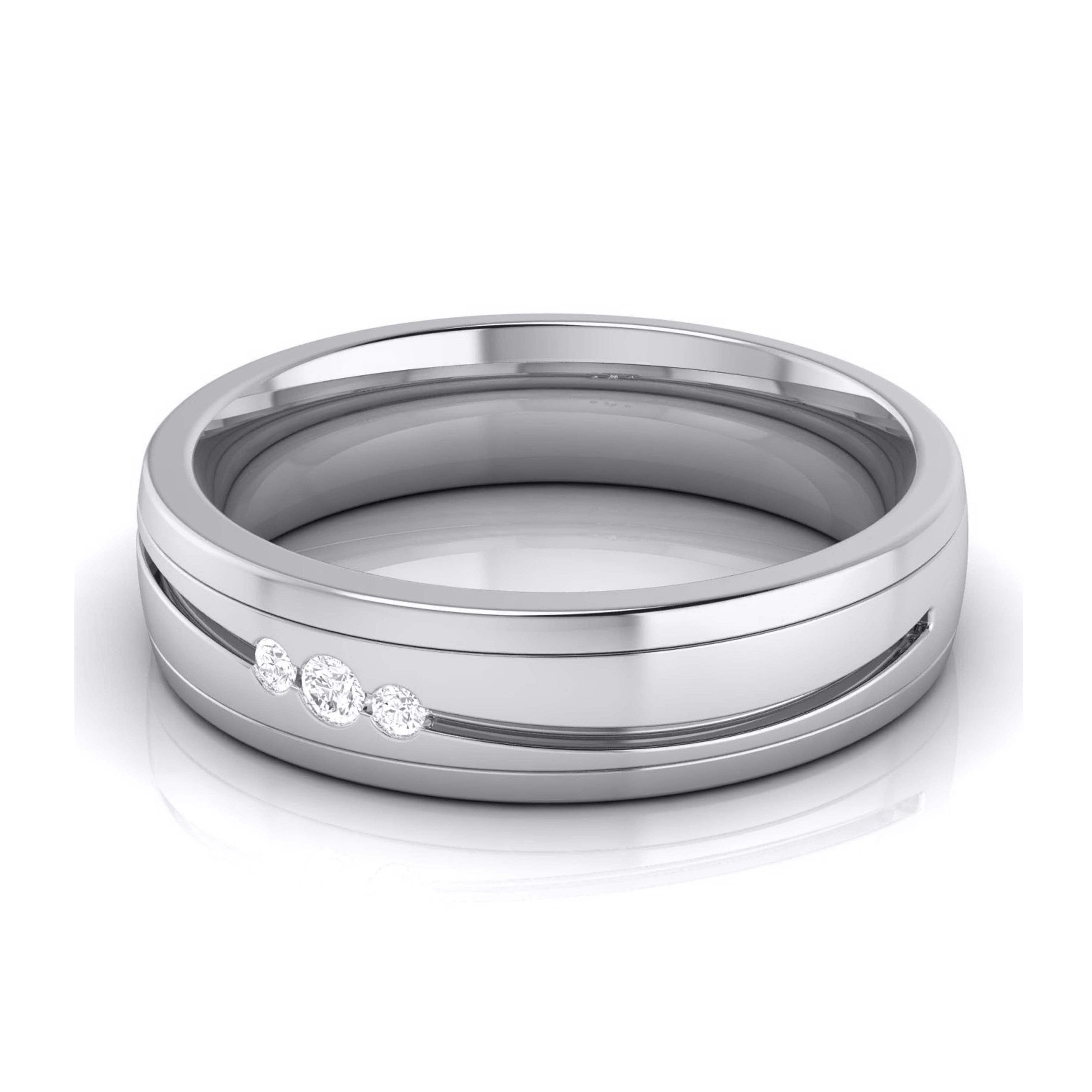 Diamond Platinum Love Bands JL PT R-8042