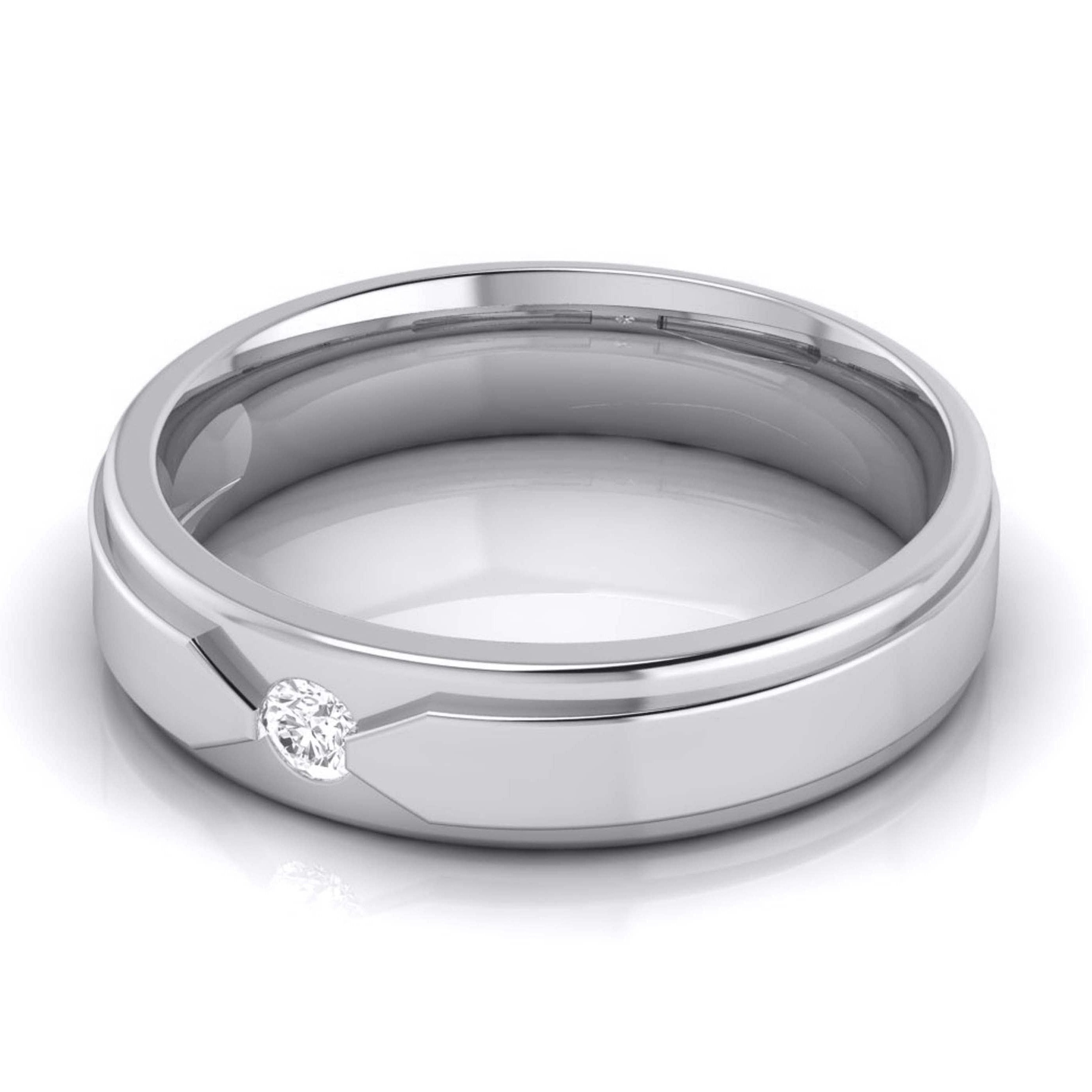 Elegant Platinum Love Bands with Matte Finish JL PT 529