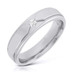 Load image into Gallery viewer, Elegant Platinum Love Bands with Matte Finish JL PT 529
