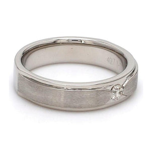 Elegant Platinum Love Bands with Matte Finish JL PT 529