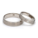 Load image into Gallery viewer, Elegant Platinum Love Bands with Matte Finish JL PT 529
