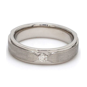 Elegant Platinum Love Bands with Matte Finish JL PT 529