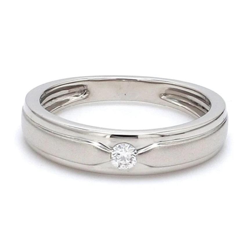 Elegant Platinum Love Bands with Matte Finish JL PT 529