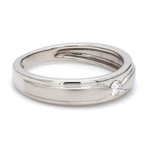 Elegant Platinum Love Bands with Matte Finish JL PT 529