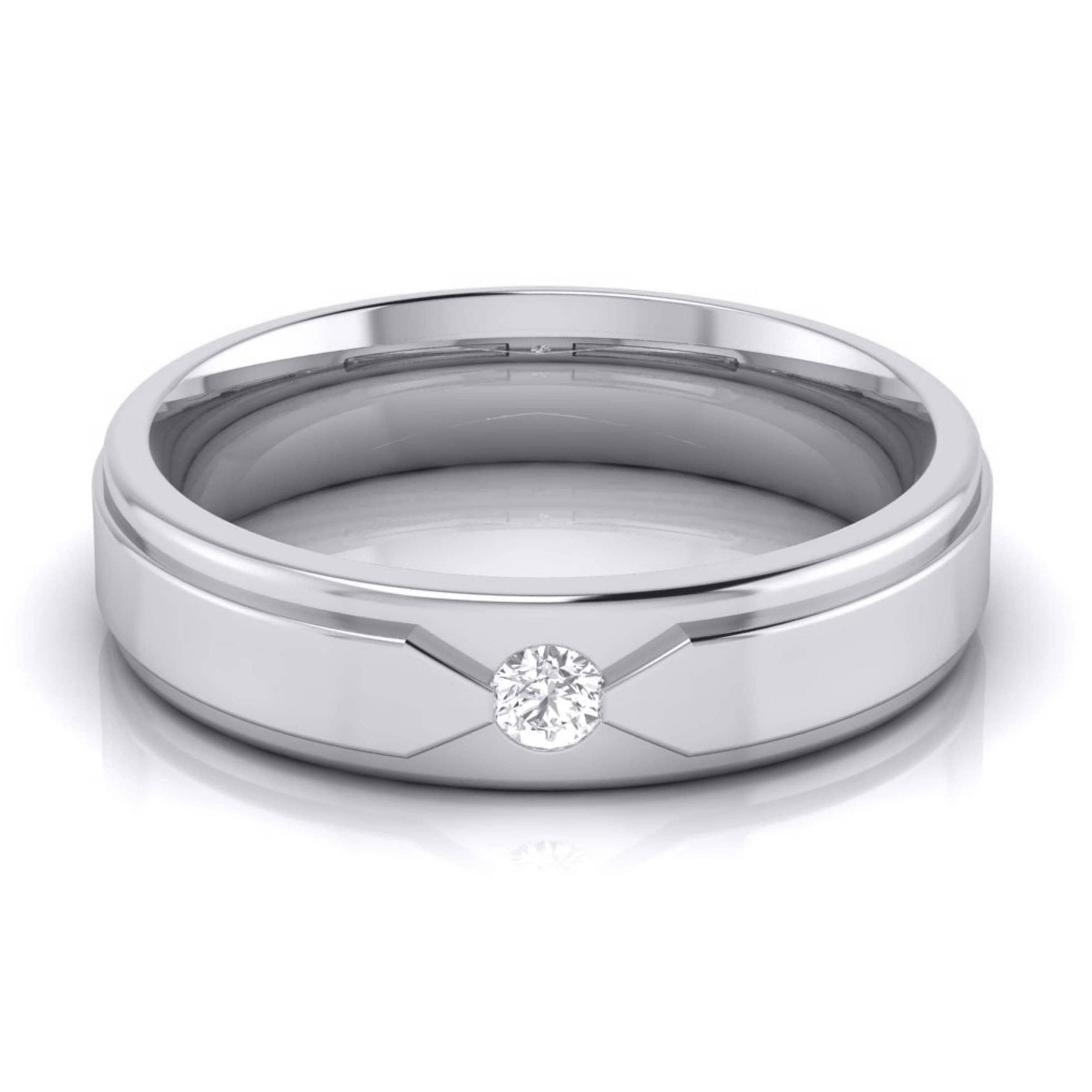 Elegant Platinum Love Bands with Matte Finish JL PT 529