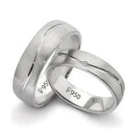 Load image into Gallery viewer, Elegant Platinum Wedding Bands JL PT 130
