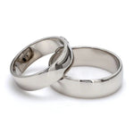 Load image into Gallery viewer, Embossed Platinum Wedding Bands JL PT 233
