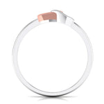 Load image into Gallery viewer, Entangled Heart Simple Platinum &amp; Rose Gold Ring for Women JL PT 549
