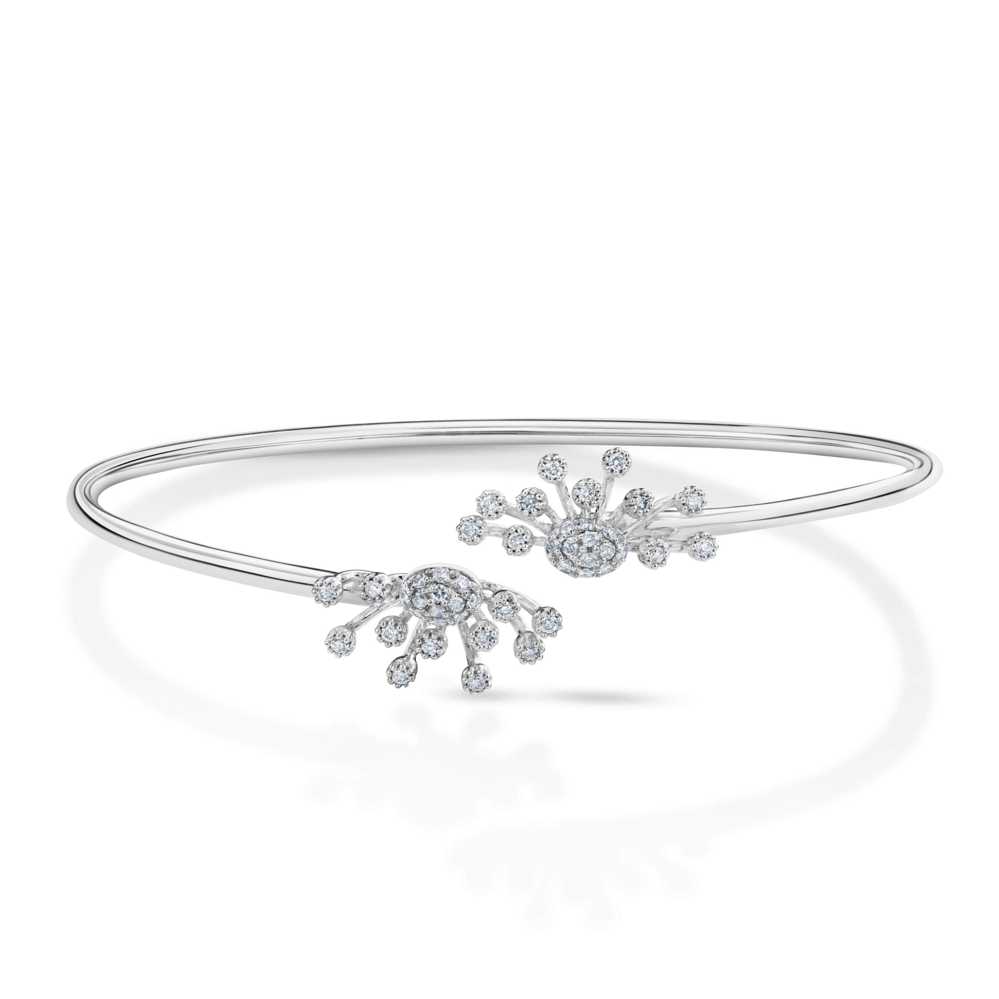 Evara Platinum Diamond Bangle JL PTB 780