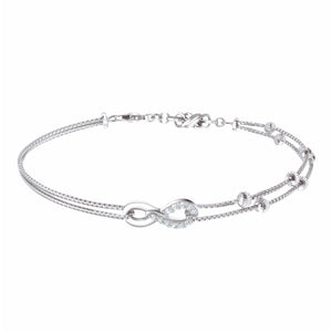 Evara Platinum Diamond Bracelet for Women JL PTB 796