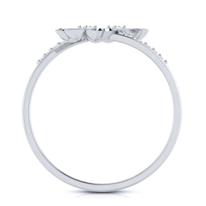 Flowery Platinum Ring for Women JL PT LR 41