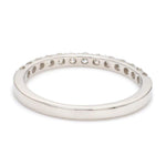 Load image into Gallery viewer, Half Eternity Platinum Ring with U-cut Pave Setting JL PT 916
