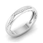 Load image into Gallery viewer, Half Eternity Platinum Wedding Band with Diamonds Ring JL PT 6768
