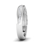 Load image into Gallery viewer, Half Eternity Platinum Wedding Band with Diamonds Ring JL PT 6768
