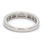 Load image into Gallery viewer, Half Eternity Princess Cut Diamond Platinum Wedding Band set in Channel Setting JL PT 580
