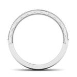 Load image into Gallery viewer, Half Eternity Ring with Diamonds and Milgrain Finish in Platinum JL PT 543
