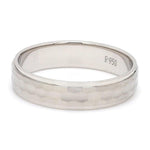 Load image into Gallery viewer, Hammer Finish Plain Platinum Band JL PT 681
