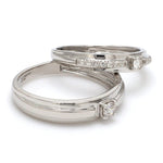 Load image into Gallery viewer, Harmony Platinum Couple Rings with Diamonds JL PT 530
