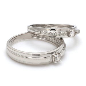 Harmony Platinum Couple Rings with Diamonds JL PT 530