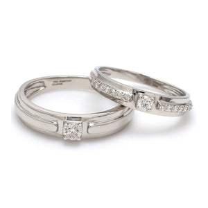 Harmony Platinum Couple Rings with Diamonds JL PT 530