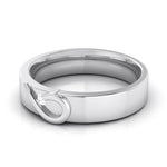 Load image into Gallery viewer, Heart Single Diamond Platinum Love Bands JL PT R-8004
